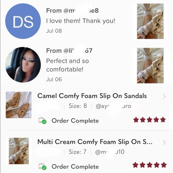 Multi Cream Comfy Foam Slip On Sandals - Picture 4 of 6